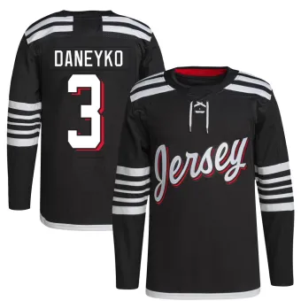 Men's Ken Daneyko New Jersey Devils 2021/22 Alternate Primegreen Pro Player Jersey - Black Authentic