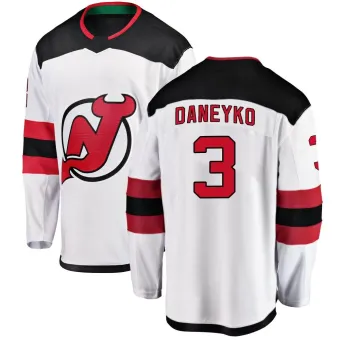 Men's Ken Daneyko New Jersey Devils Away Jersey - White Breakaway