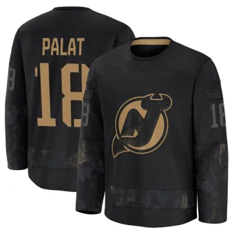 Men's Ondrej Palat New Jersey Devils 2024 Military Appreciation Practice Jersey - Black Premium