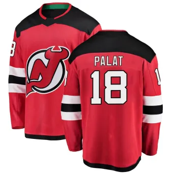 Men's Ondrej Palat New Jersey Devils Home Jersey - Red Breakaway