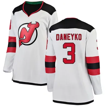 Women's Ken Daneyko New Jersey Devils Away Jersey - White Breakaway