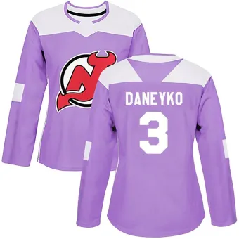 Women's Ken Daneyko New Jersey Devils Fights Cancer Practice Jersey - Purple Authentic