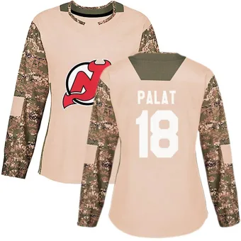 Women's Ondrej Palat New Jersey Devils Veterans Day Practice Jersey - Camo Authentic