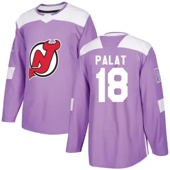 Youth Ondrej Palat New Jersey Devils Fights Cancer Practice Jersey - Purple Authentic